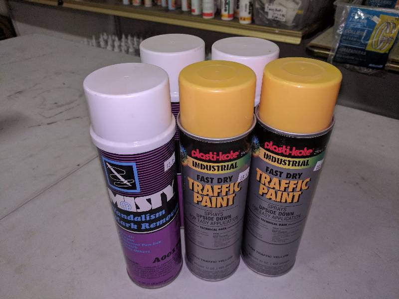 lot 238 image: (5) Traffic Paint & Vandalism Mark Removal