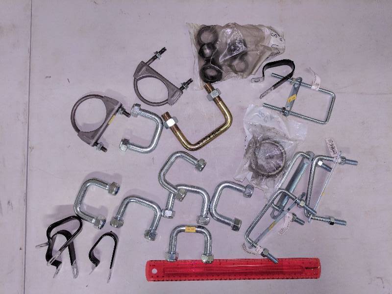 lot 280 image: Group of U Bolts, Square U Bolts, Etc.