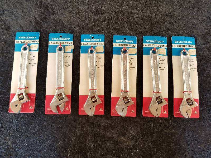 lot 36 image: Lot - Never Used (6) Steelcraft 8 Adjustable Wrenches