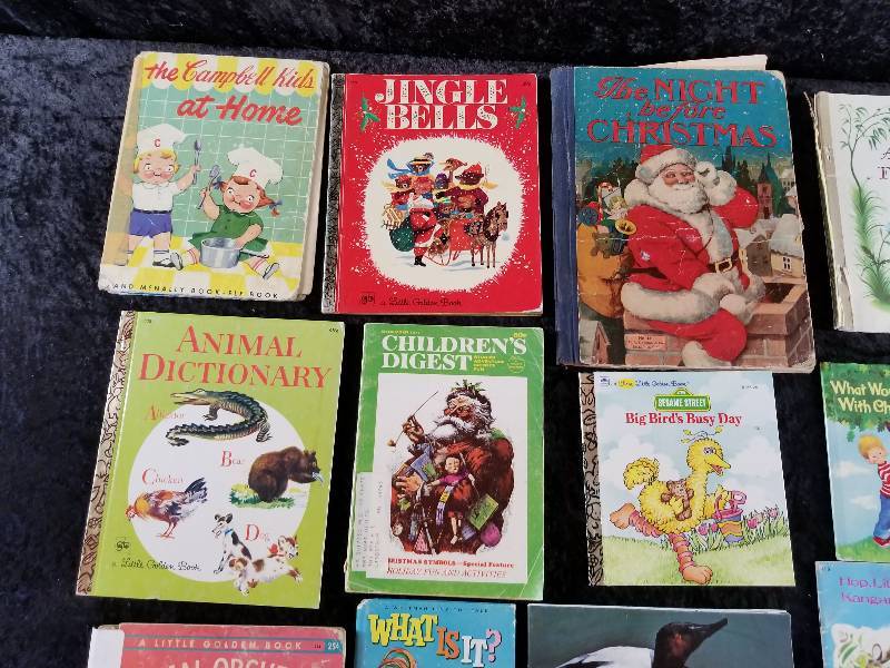 lot 56 image: Lot - Vintage Children Books, & MN Waterfowl Map