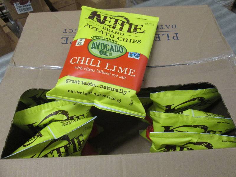 Box of 13 Bags Kettle Brand Potato ...
