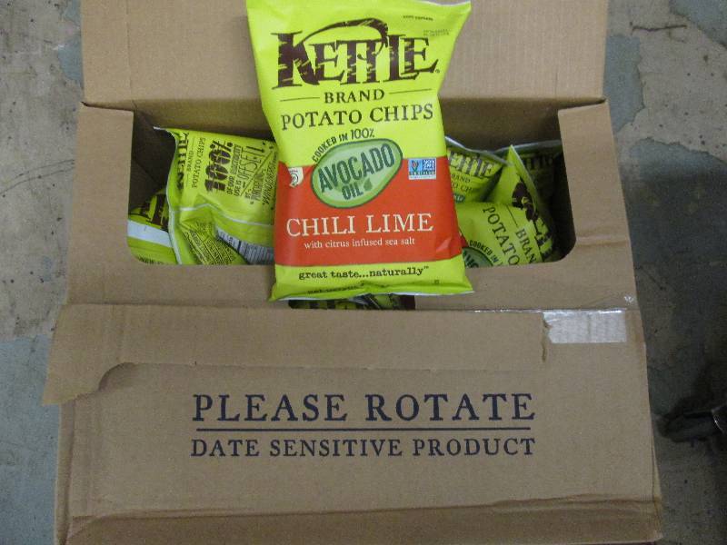 Box of  Kettle Brand Potato Chips C...