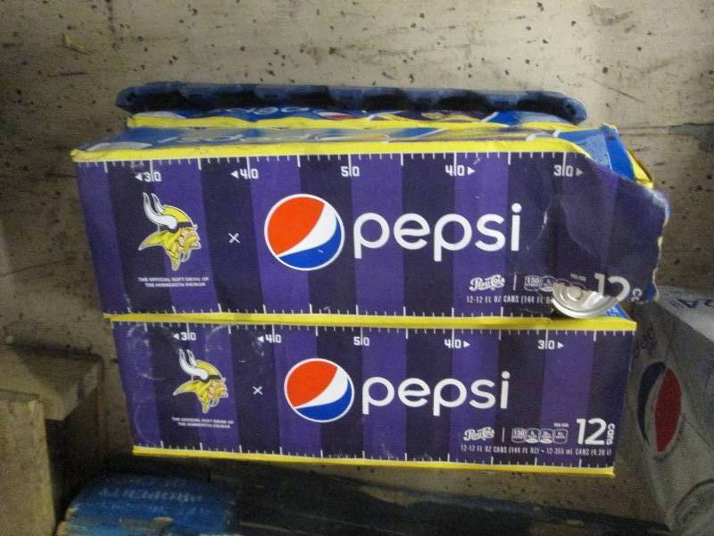 4 -12 Packs of Vikings Pepsi...