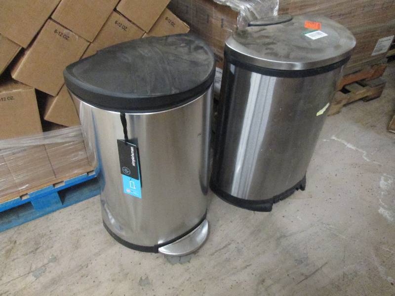 Lot of 2 Sumple Human Trash Bins- o...