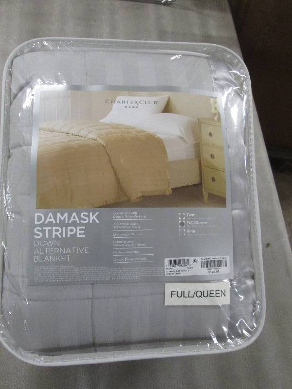 Charter Club Home Damask Stripe Dow...