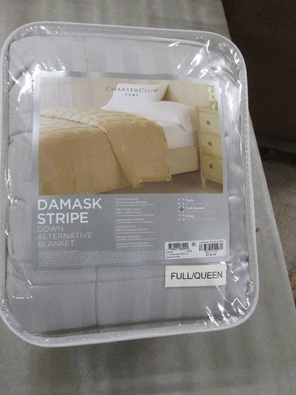 Charter Club Home Damask Stripe Dow...