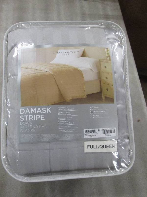 Charter Club Home Damask Stripe Dow...