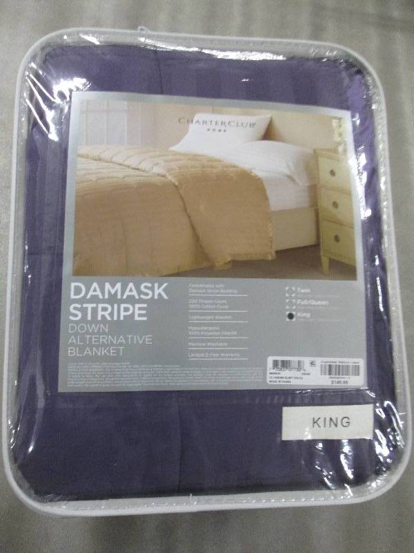 Charter Club Home Damask Stripe Dow...
