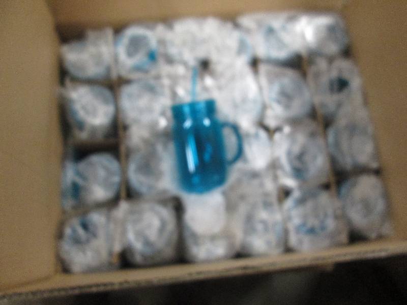 Case of 24 Turquoise Mason Jar Tumb...