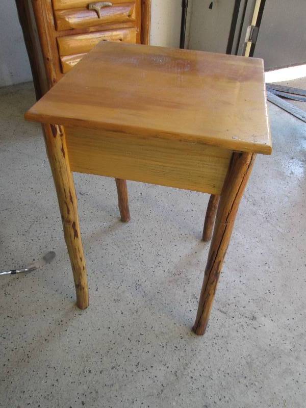 Rustic Wood Accent Table...