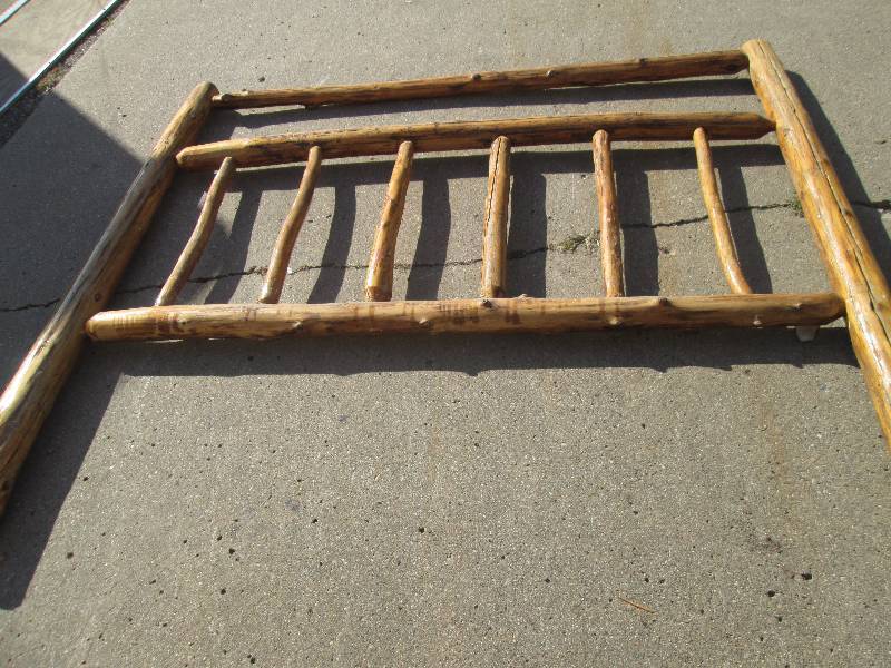 Rustic Wood Headboard 80 inches wid...
