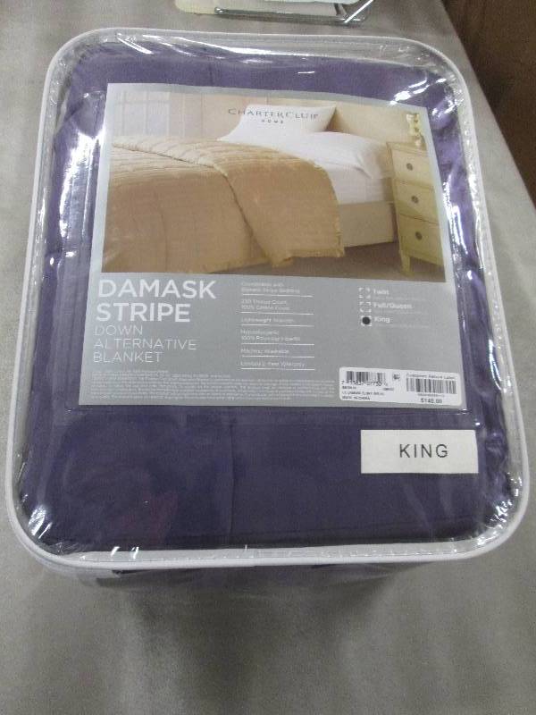 Charter Club Home Damask Stripe Dow...