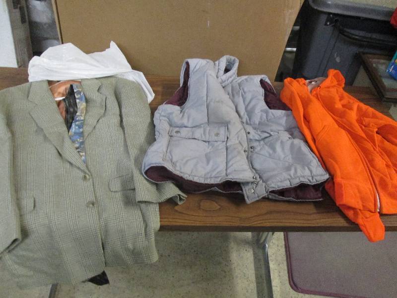 XL Orange Hooded Zip Jacket, Winter...