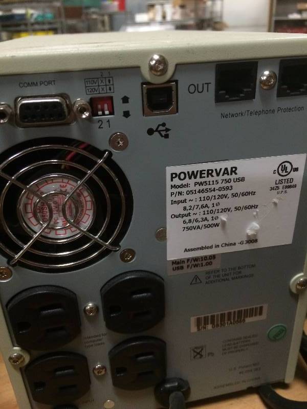 Powerware PW5115 750i 750VA Tower UPS, 230V