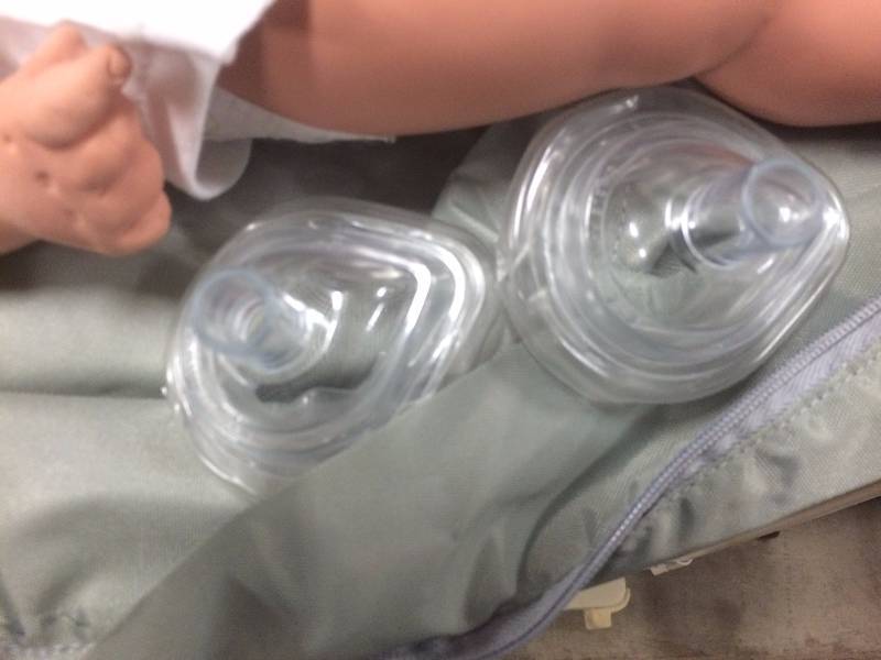 lot 19 image: Simulaids Baby CPR Manikin Kevin 6 to 9 Month Old with Bag For CPR Training Demonstration Resuscitation On Infants - Excellent Condition