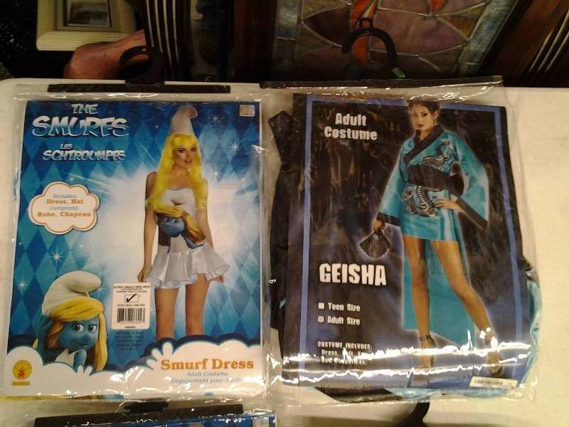 lot 85 image: 2-Halloween Costumes-Adult Size XS Geisha & Smurf Dress Size XS