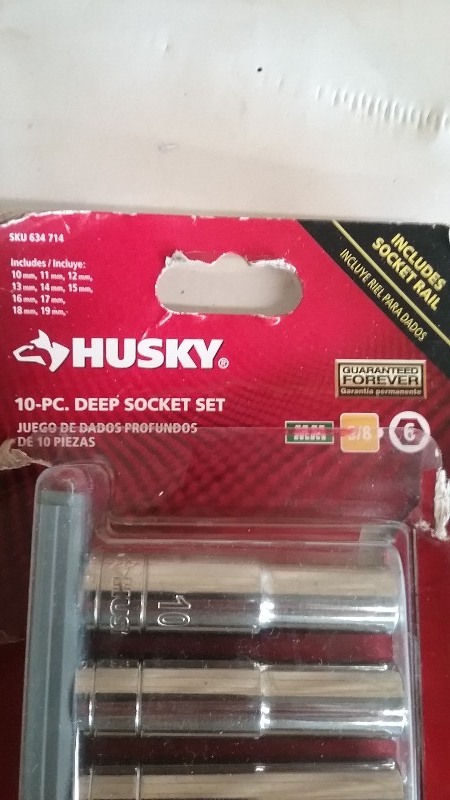 10 Piece Deep Socket Set
