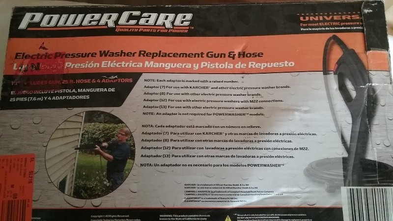 Replacement Pressure Washer Gun and 25 foot Hose