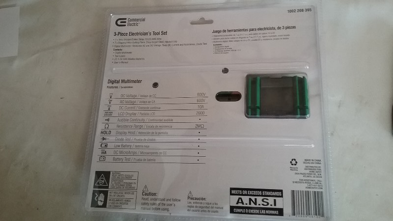 3 PC Electrician Kit