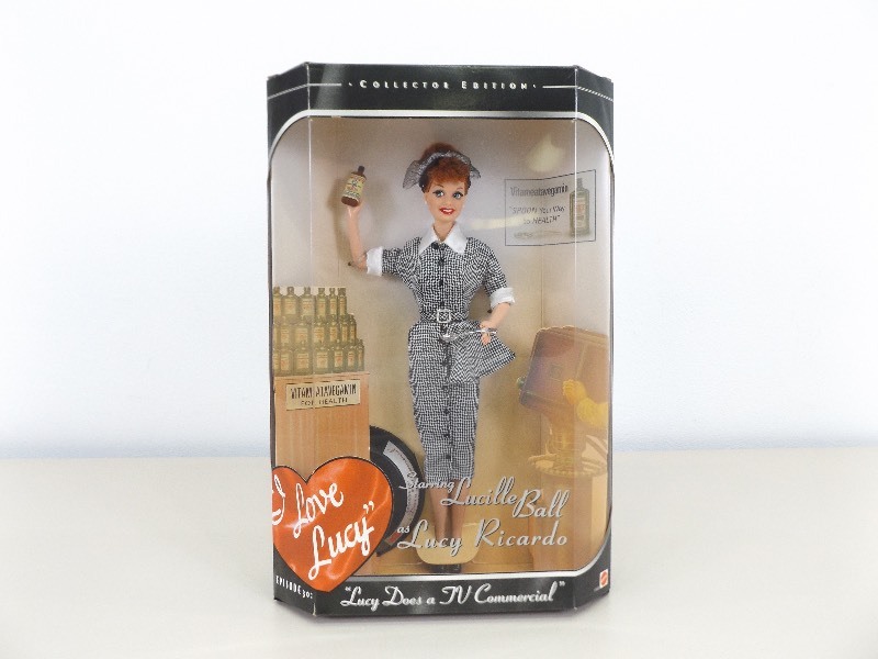 New in Box, NRFB, 1997 Collector Edition I Love Lucy Episode 30 Lucy Does a TV Commercial Barbie Collectors Doll