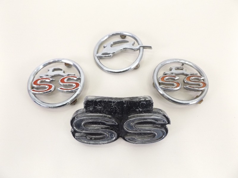 4 Vintage Chevy Impala SS Emblems