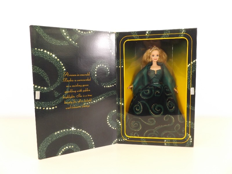 New in Box, NRFB, 1996 Limited Edition Emerald Enchantment Barbie Collectors Doll