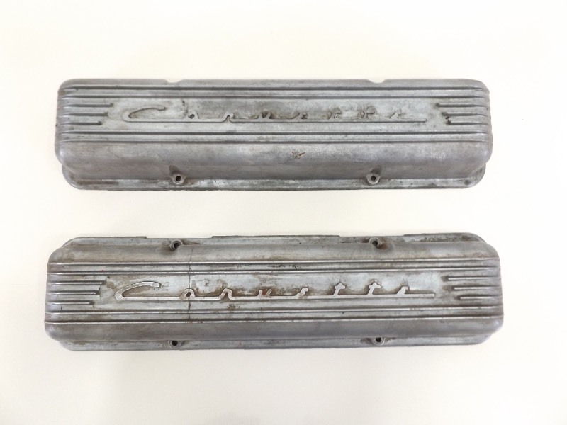 2 Vintage Aluminum Corvette Valve Covers