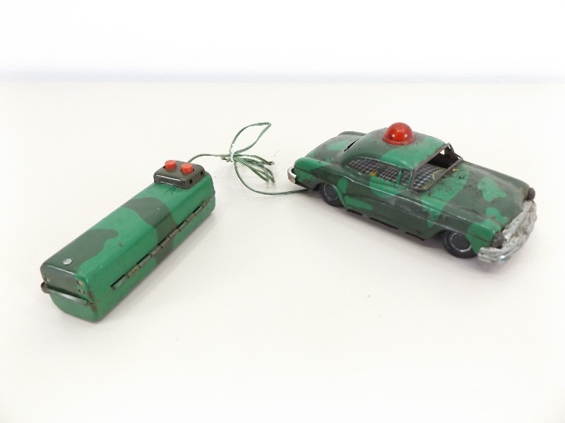 Vintage 1950s Linemar Marx Tin Litho Remote Control Police Car