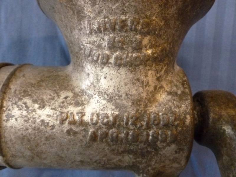 lot 76 image: Vintage Meat Grinder