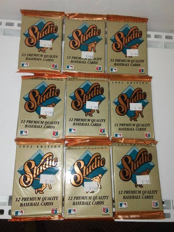lot 3 image: 1992 Leaf Studio Cards MLB Baseball