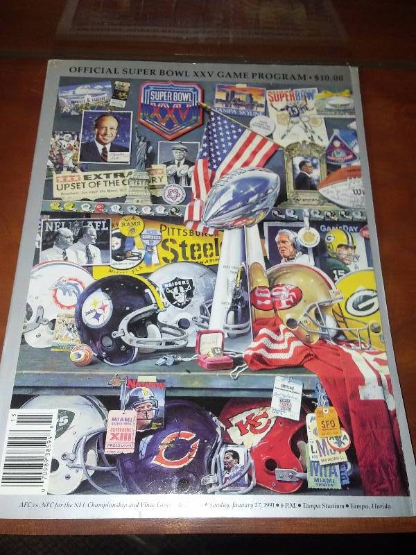 lot 39 image: 1991 Super Bowl Program XXV 25