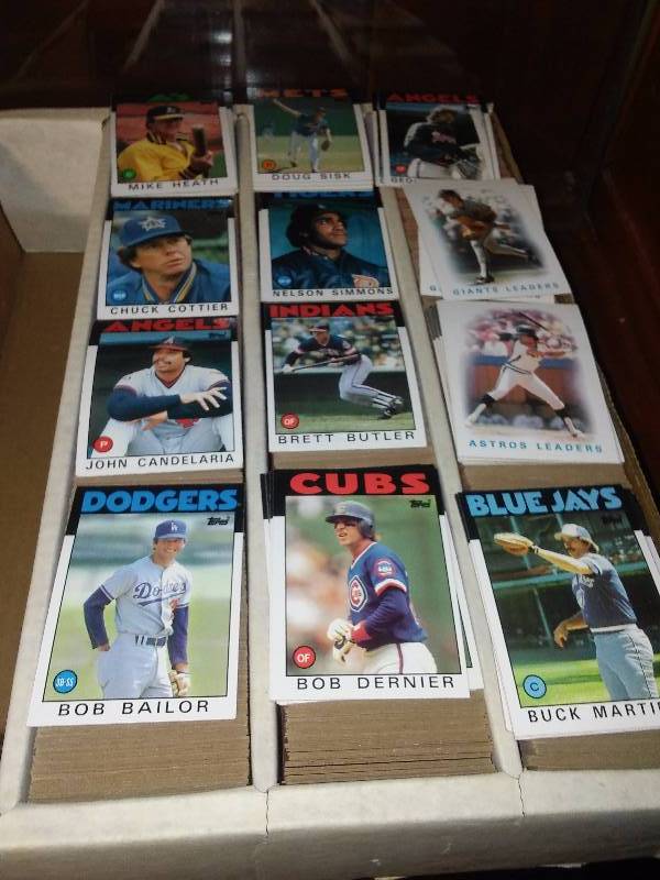 lot 48 image: Topps 1986 Baseball cards MLB 2500 cards