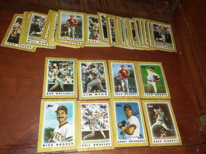 lot 50 image: Topps 1987 All Star, smaller cards, over 60