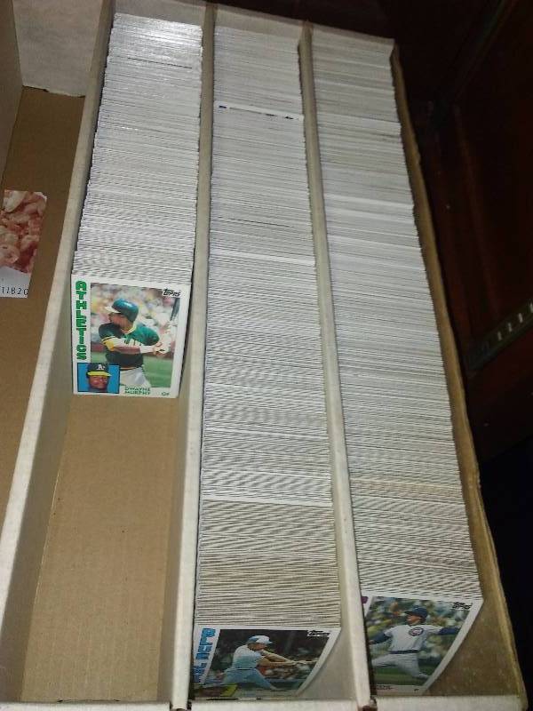 lot 81 image: 1984 Topps Baseball Cards (approx. 2,100 cards)