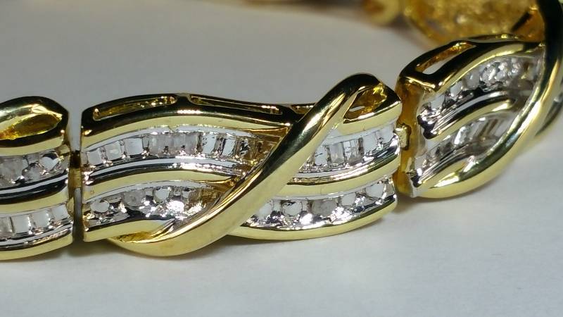 Rolex Style Diamond Tennis Bracelet