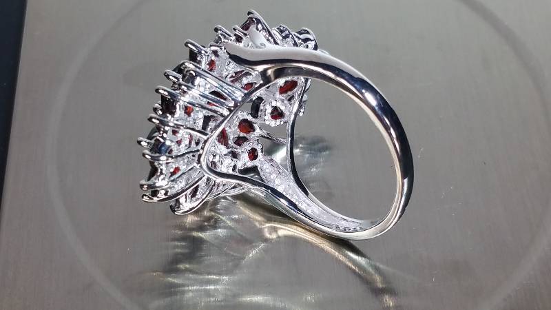 8.68 Genuine Garnet Estate Ring