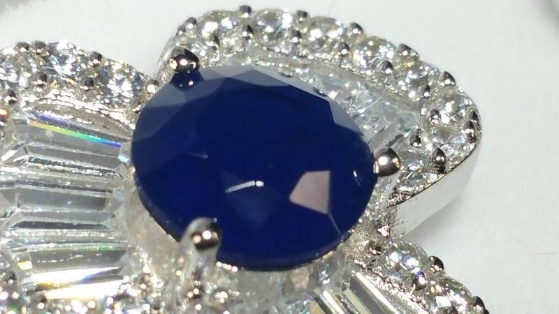 3.60 CT Sapphire Estate Earrings