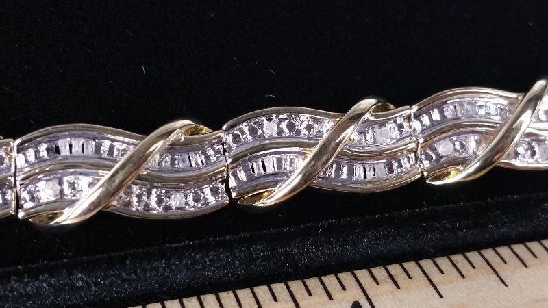 Rolex Style Diamond Tennis Bracelet