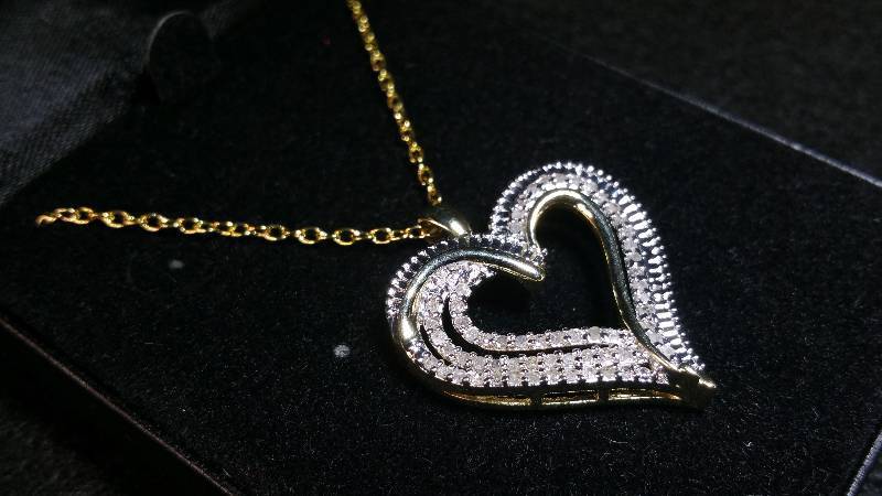 1.30 CT Diamond Heart Necklace