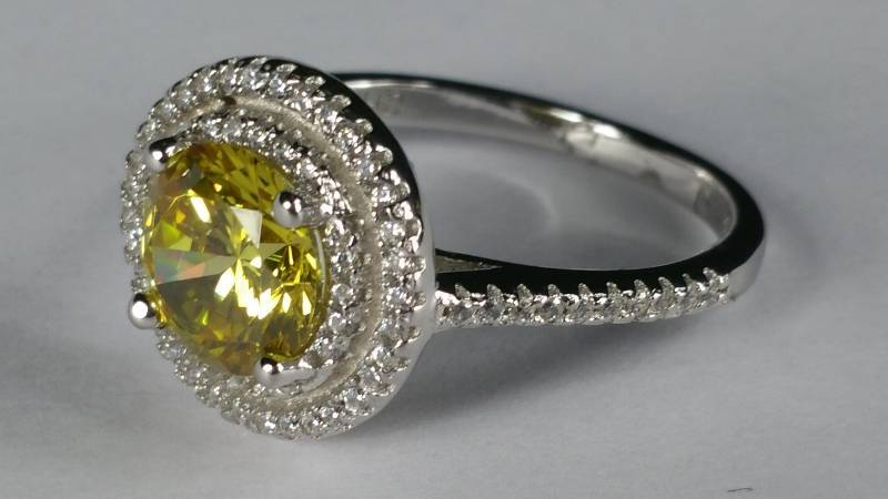 Canary Yellow Topaz Dinner Ring