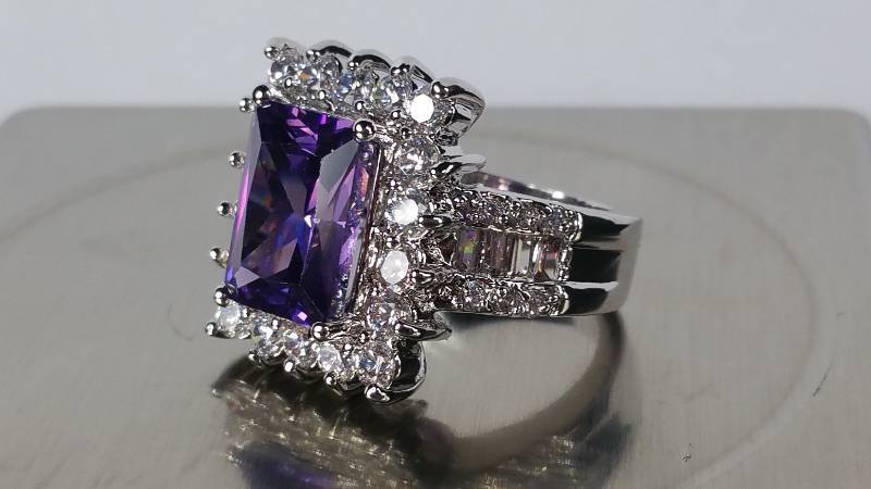 8.85 CT Amethyst Ring