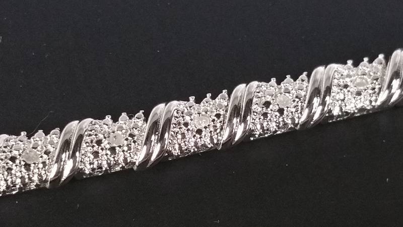 Tiffany Style Diamond Tennis Bracelet