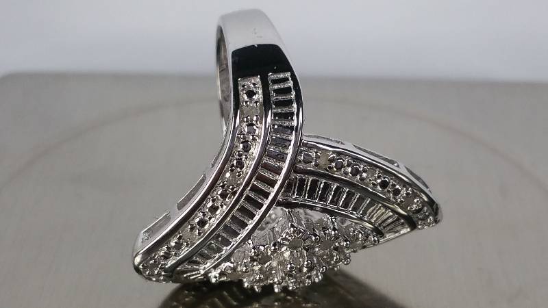Tiffany Style Diamond Dinner Ring