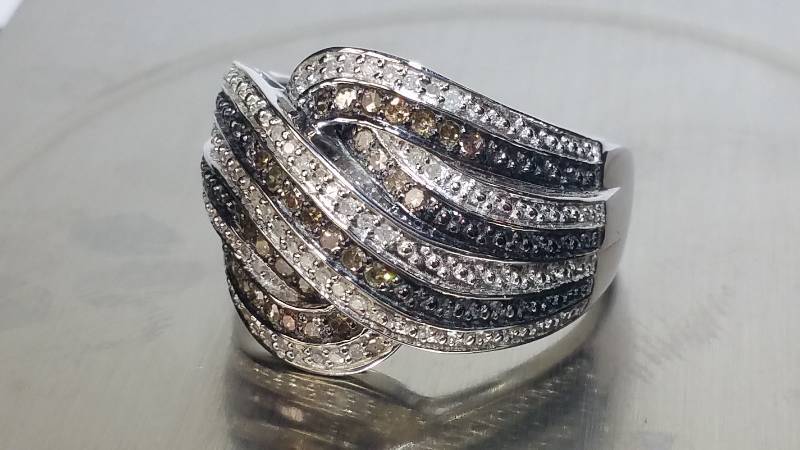 1 CT Genuine Red and White Ring