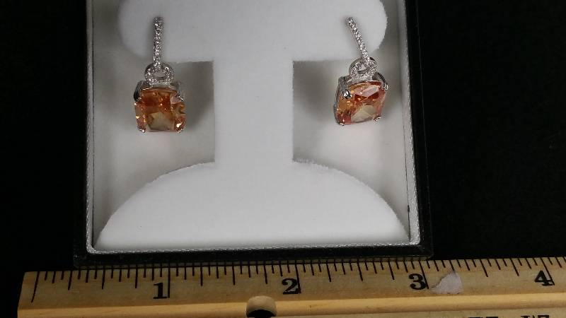 6 CT Morganite Evening Earrings