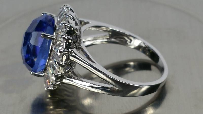 4.88 CT Special Cut Tanzanite Estate Ring