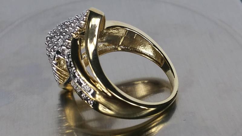 Large Diamond Dinner Ring