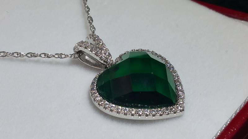 Emerald Heart Necklace