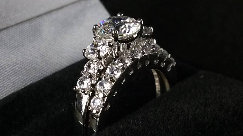 2.25 CT White Sapphire Estate Ring