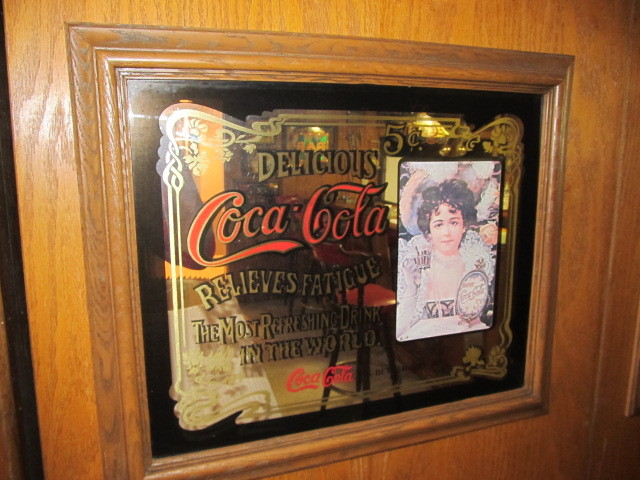 lot 9 image: Vintage COCA-COLA Old Time Advertising Mirror